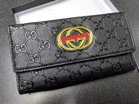 women's gucci purse black|authentic gucci purse wallet.